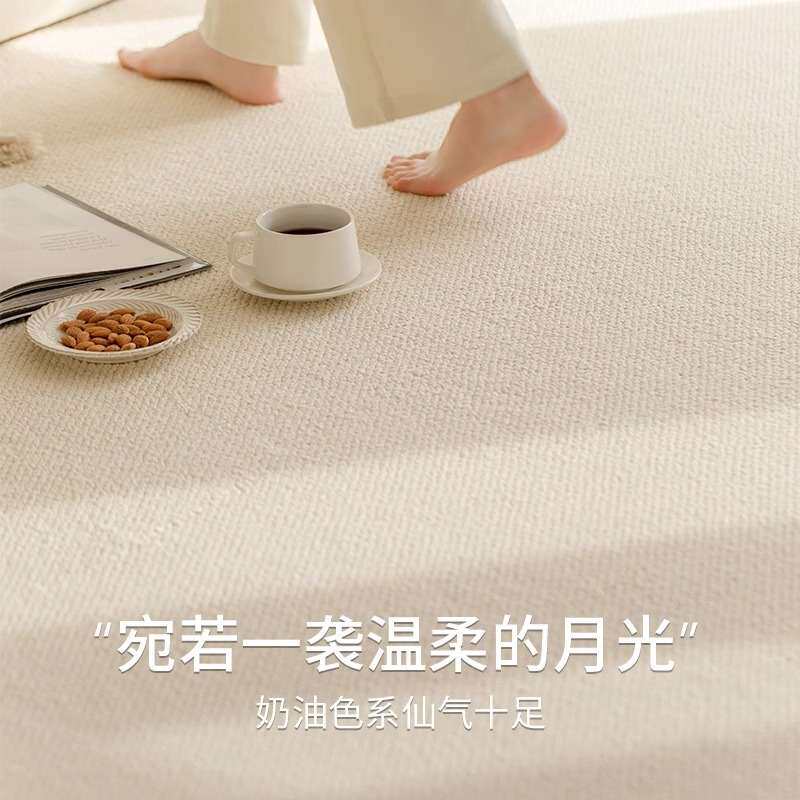 丙纶硅藻丝地毯客厅卧室沙发茶几毯家用地垫 防滑现代简约风