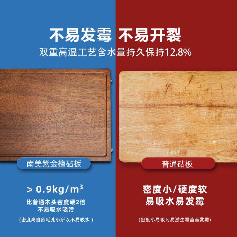 代工木砧板金檀整木砧板防霉家用厨房案板加厚切菜板贴牌