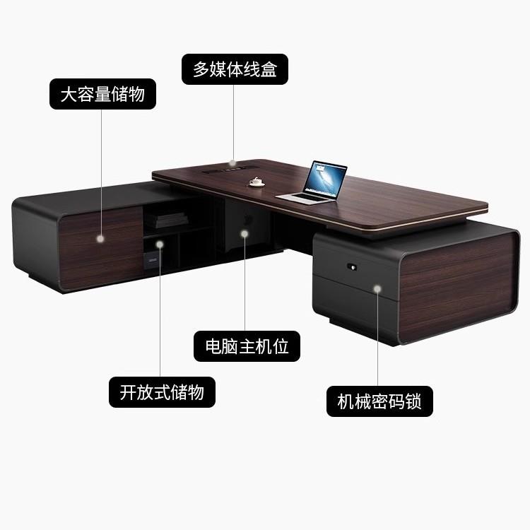 老板桌轻奢办公桌椅组合简约现代总裁桌简单办公室家具经理大班台