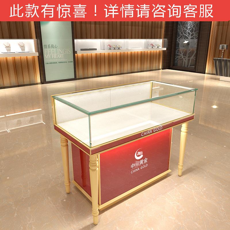 欧式玻璃展示柜台黄金珠宝展柜陈列展示柜玻璃精品展示柜