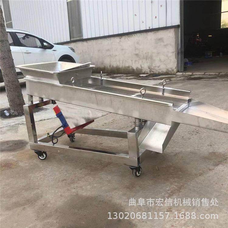 小型花生瓜子不锈钢摇摆筛 家用双层粮食筛选机 双电机振动筛