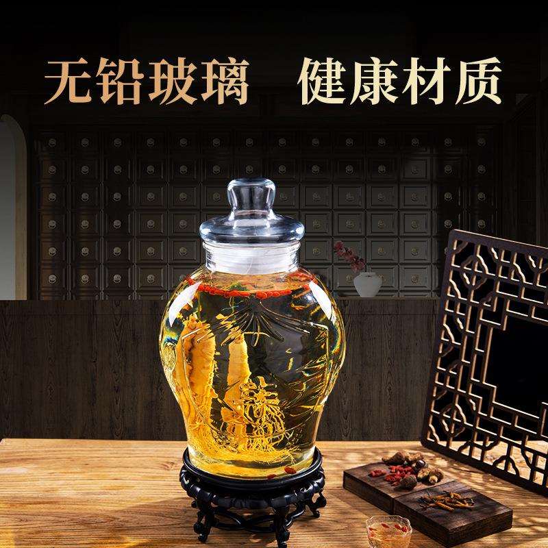 泡酒玻璃瓶带龙头10斤20斤30加厚酒罐家用密封酒坛子酒坛酒瓶图片