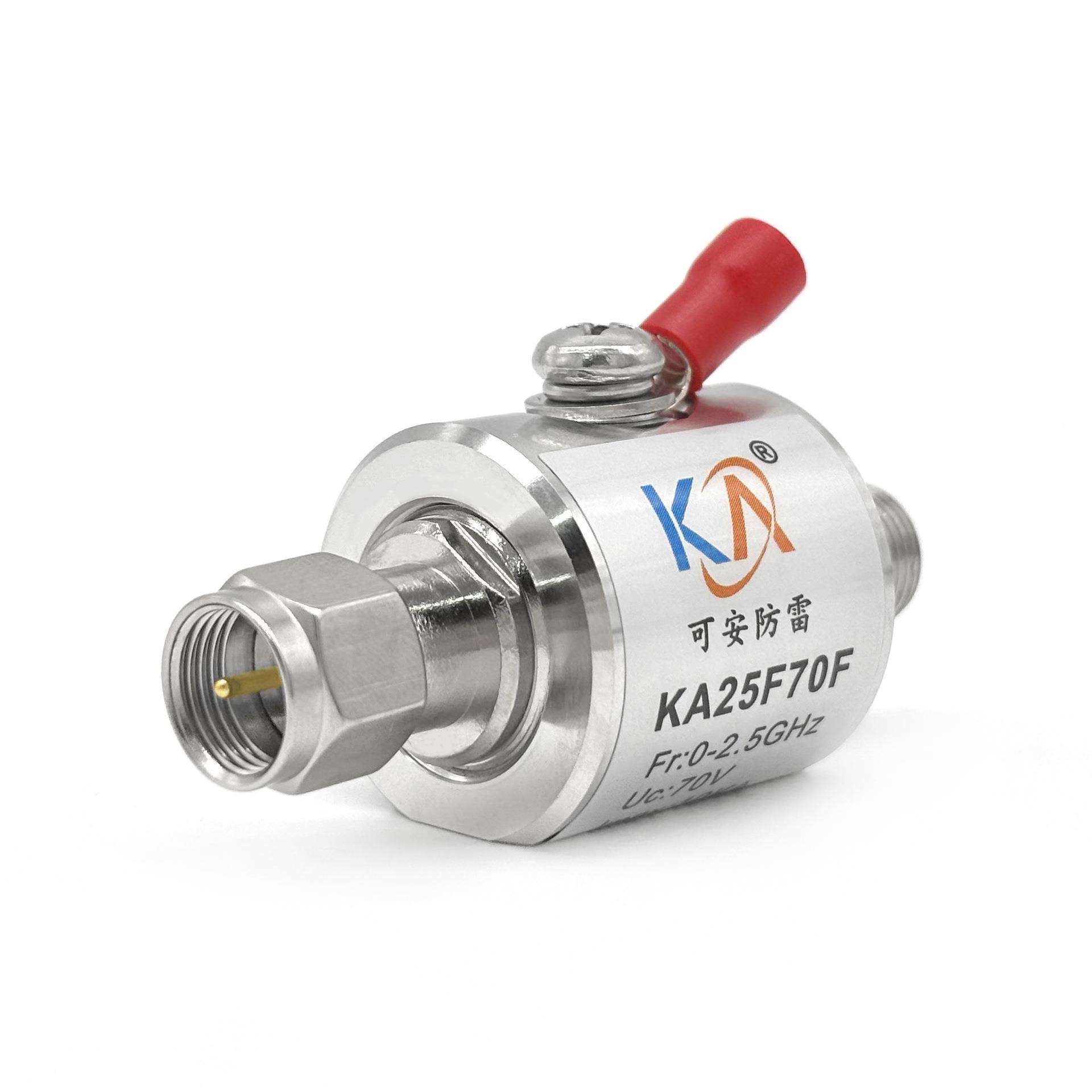 KA25F70F天馈信号浪涌保护器F头避雷器有线电视信号防雷器2500MHz