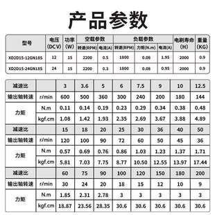 信达工厂15W调速电机小型12V600转24V慢速低速齿轮减速电机马达