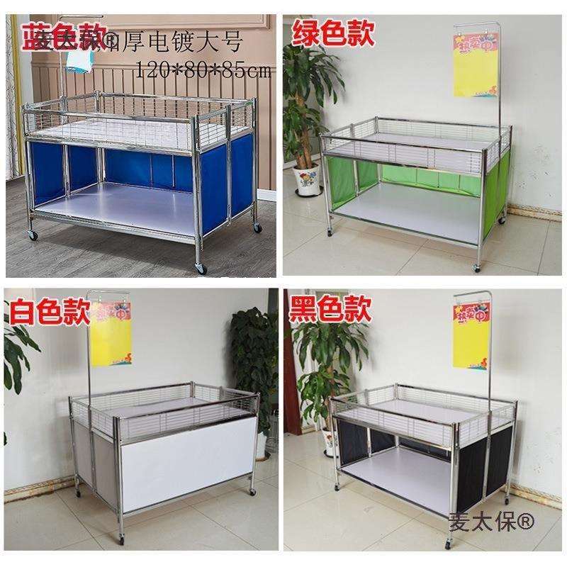 售货车促销台超市货架折叠车甩货堆头柜移动摆摊车不锈钢花麦太保