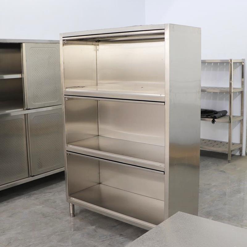 碗柜移门食品柜柜子储物柜餐边柜不锈钢厨房橱柜橱柜