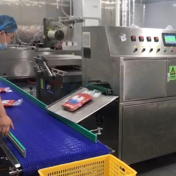食品厂专用大型香肠真空封口机 配套肠类装袋机连线自动生产