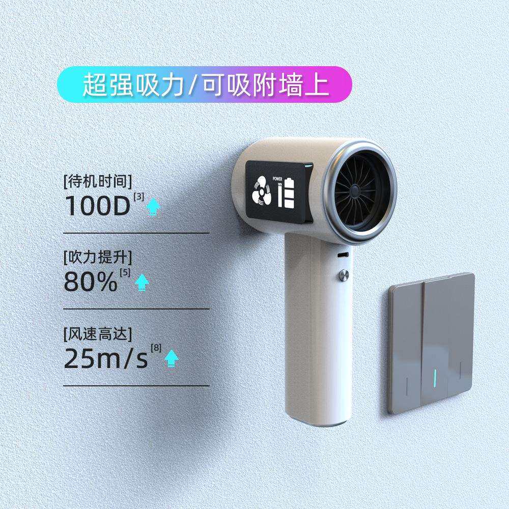 车载吸尘器数显屏手持小型便携 车家两用迷你吹吸两用吹尘器家用