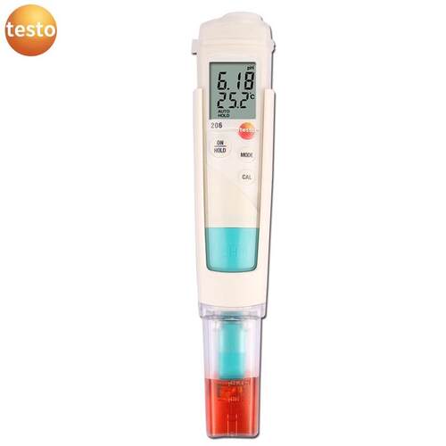 Testo德图206PH2/206PH1酸碱度计面团专用PH计测试笔肉类食品