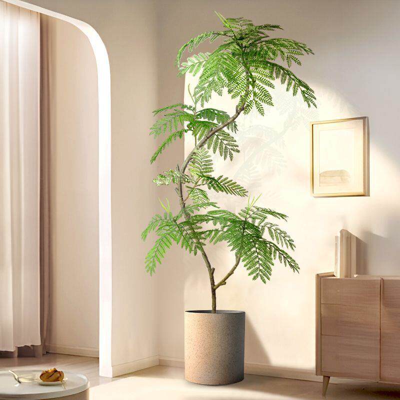 蓝花楹仿真绿植室内盆栽大型仿生植物造景树假花摆设客厅落地摆件