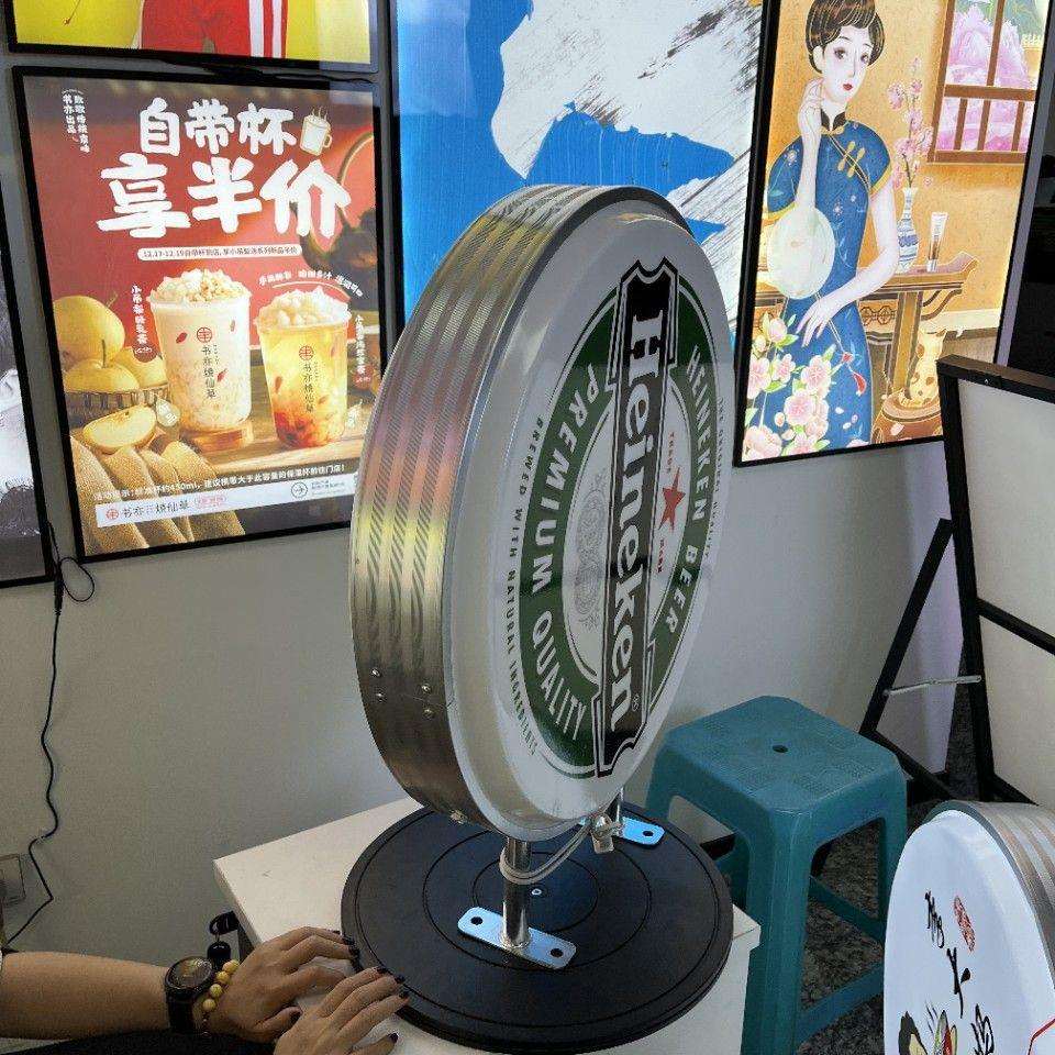 户外防水防晒吸塑广告灯箱UV画面LED灯外贸啤酒灯箱