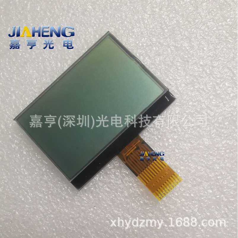 2.2寸12864 LCD点阵液晶片COG 3.3V无背光10P焊接排线LX-12864L-1