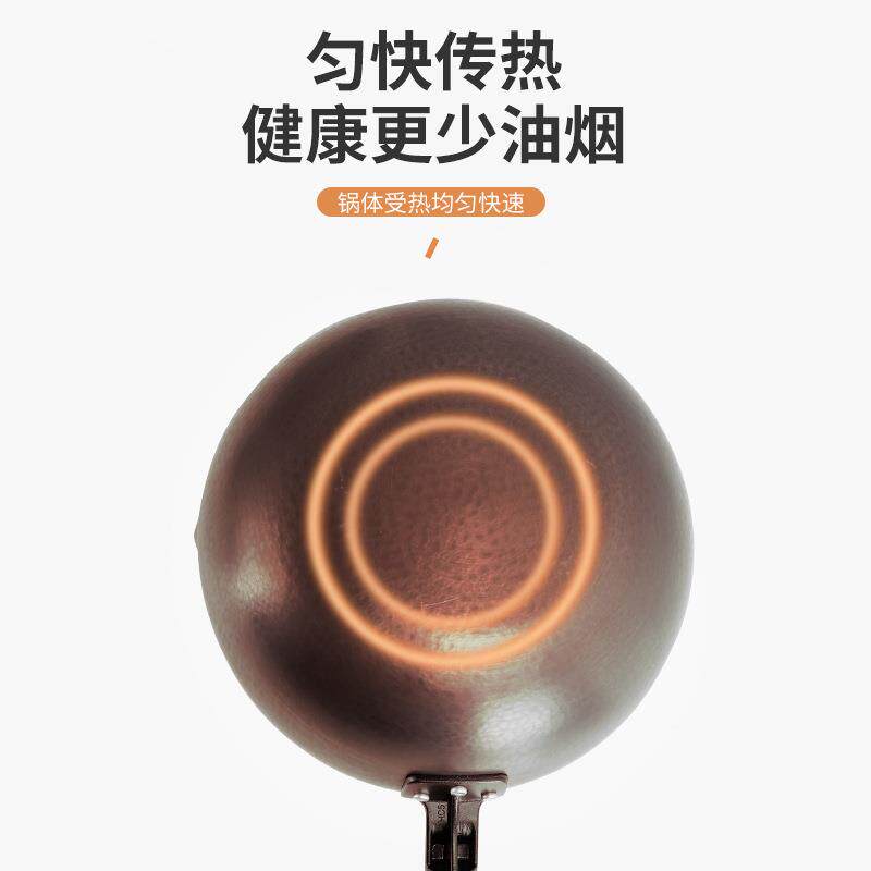 厂家锅具组合手工锻打精铁三件套炒锅汤锅煎锅灶具炒菜锅