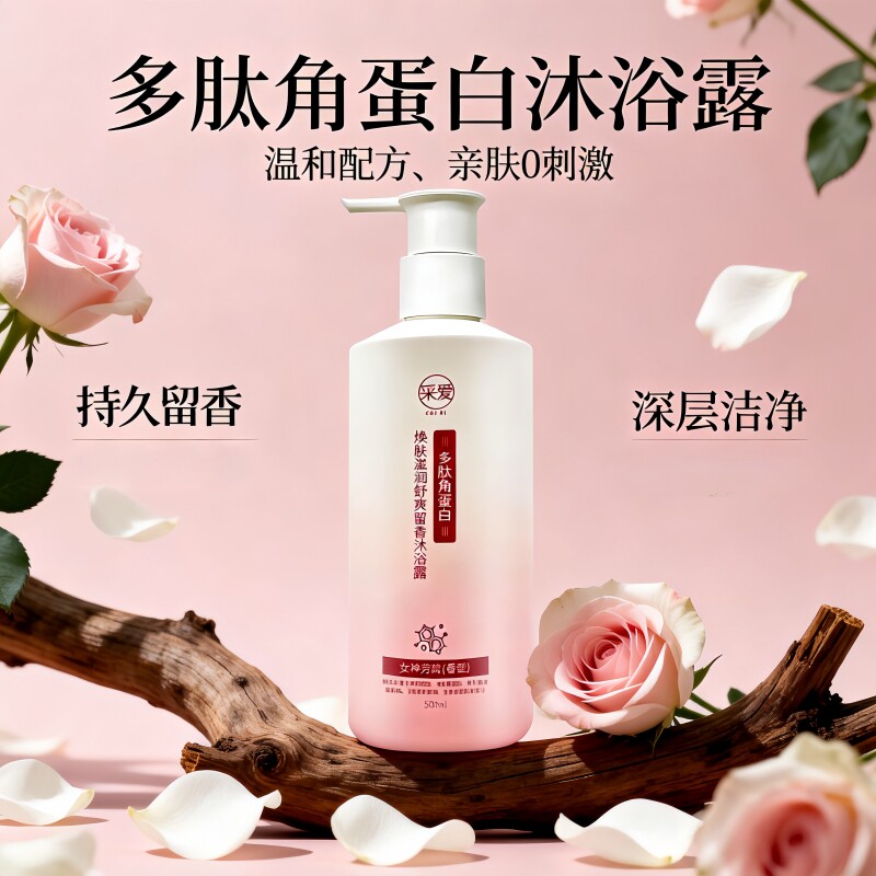 采爱香薰洗澡沐浴露家庭装大容量正品官方品牌持久留香72小时香水