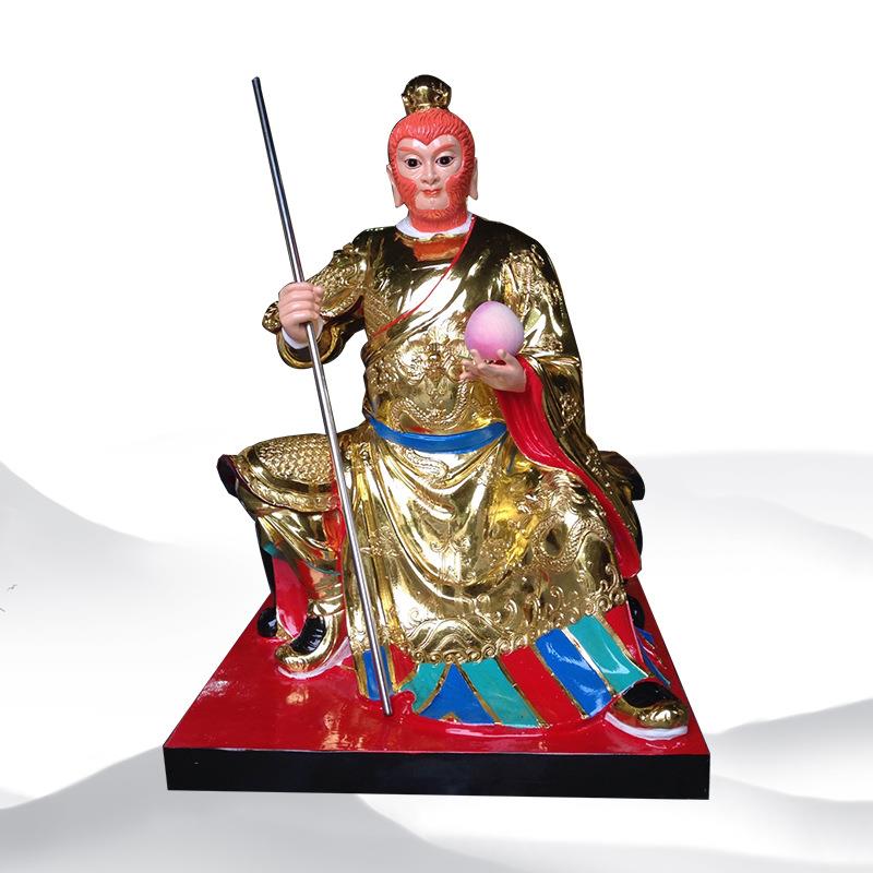 玻璃钢彩绘唐僧 西游记人物孙悟空猪八戒沙僧 齐天大圣神像摆件