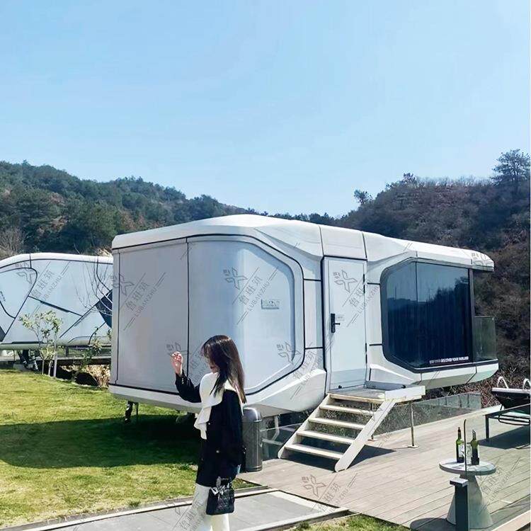网红星空房屋助力新农村旅游发展可移动式太空舱民宿科技感体验