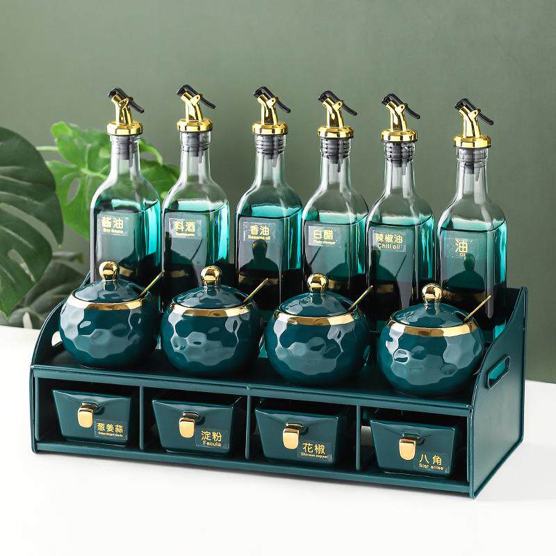 北欧油盐酱醋调料瓶陶瓷调味罐家用厨房用品佐料调料盒组合套装