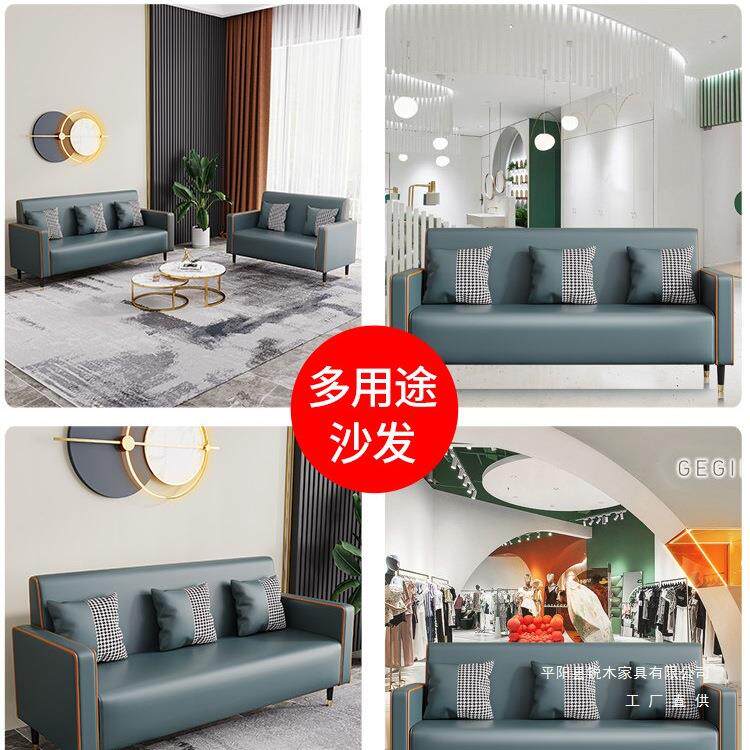双人沙发小户型客厅简约现代两人二人三人出租房屋公寓简易服装店