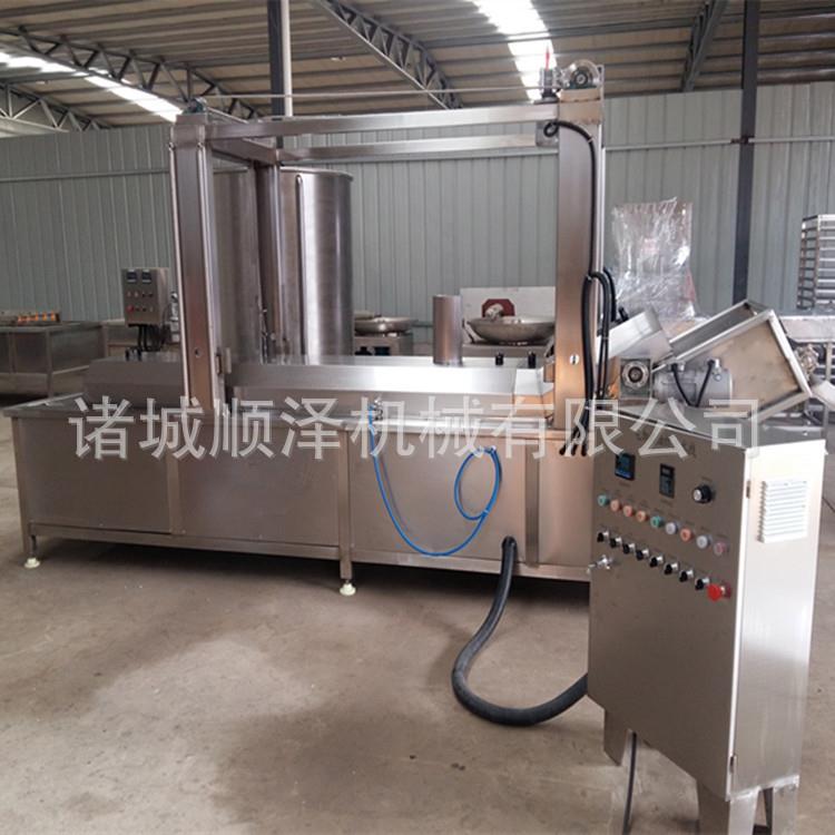 鱼豆腐油炸流水线 小鱼仔油炸流水线 自动控温鱼豆腐油炸机流水线