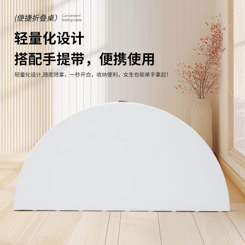 跨境工厂圆桌6-8人可对折户外桌椅套装 大排档烧烤摆摊商用折叠桌