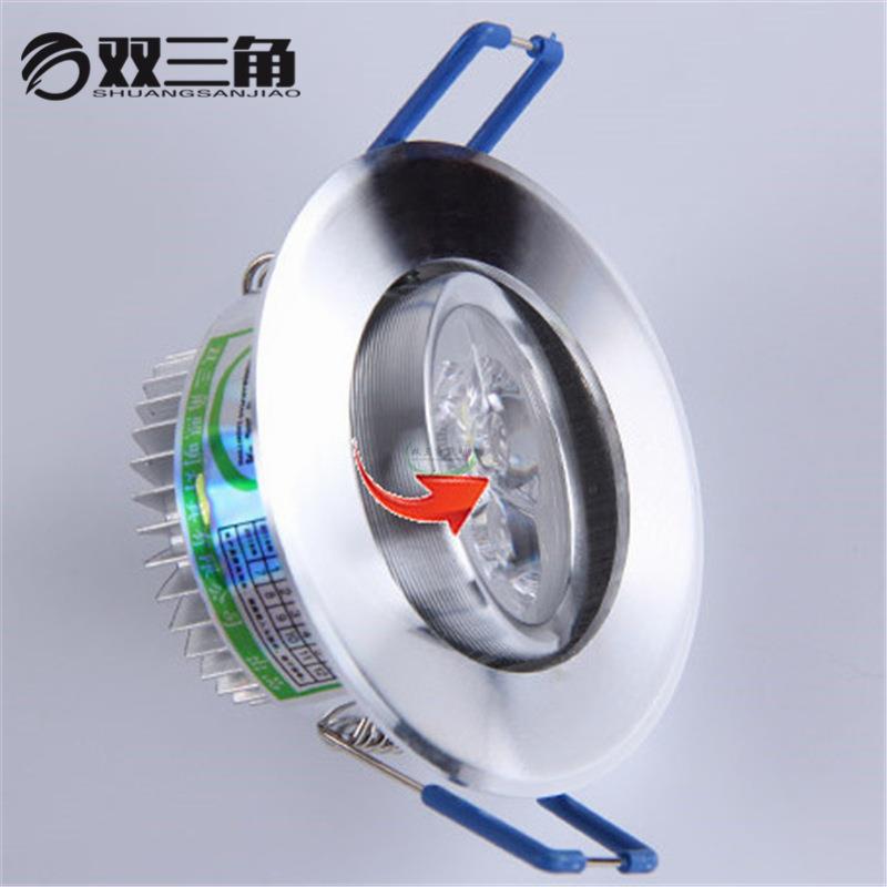 开孔55MM小3wLED天花灯 客厅家用嵌入式小射灯桶孔灯筒灯厂家