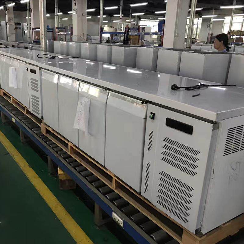 商用冷柜烤盘柜风冷操作台披萨插盘柜不锈钢四门冰箱双温冰柜冷冻