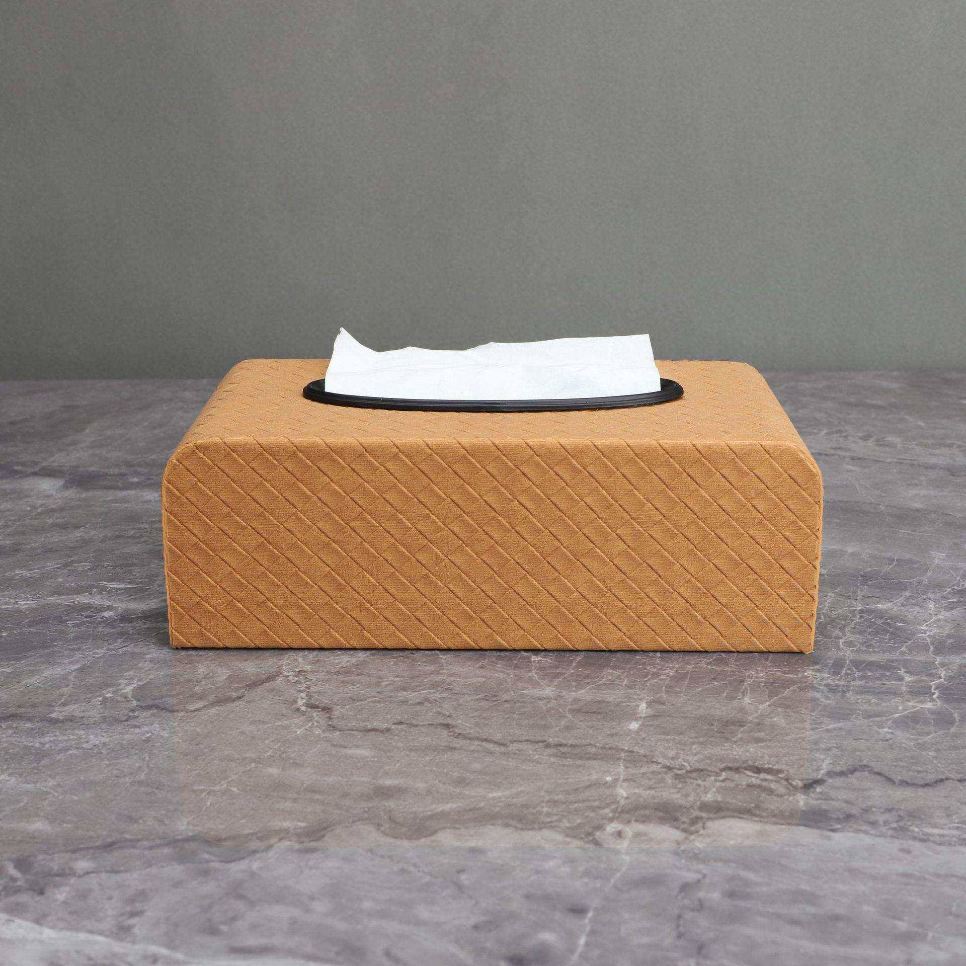 欧式极简创意收纳纸巾盒样板房办公室卧室书房餐厅家居装饰品摆件
