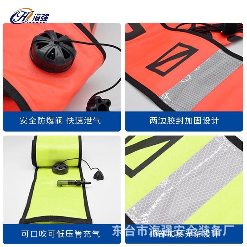 海上潜水象拔定位浮标厂家夜潜专用反光警示漂浮棒浮标信号棒