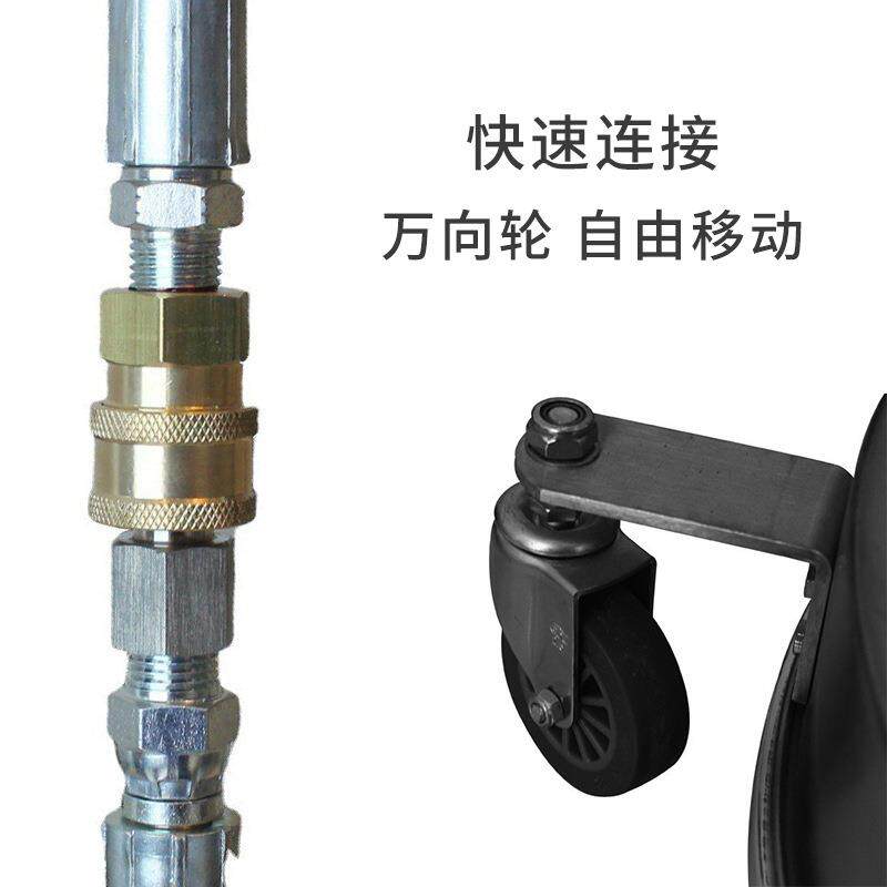 跨境直供高压清洗机专用洗地机滚轮移动洗地刷涡轮喷嘴表面清洗刷