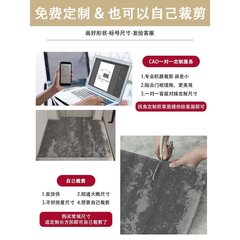 北欧高端入户门垫大门口地垫耐脏脚垫别墅门厅玄关卧室卫生间门垫