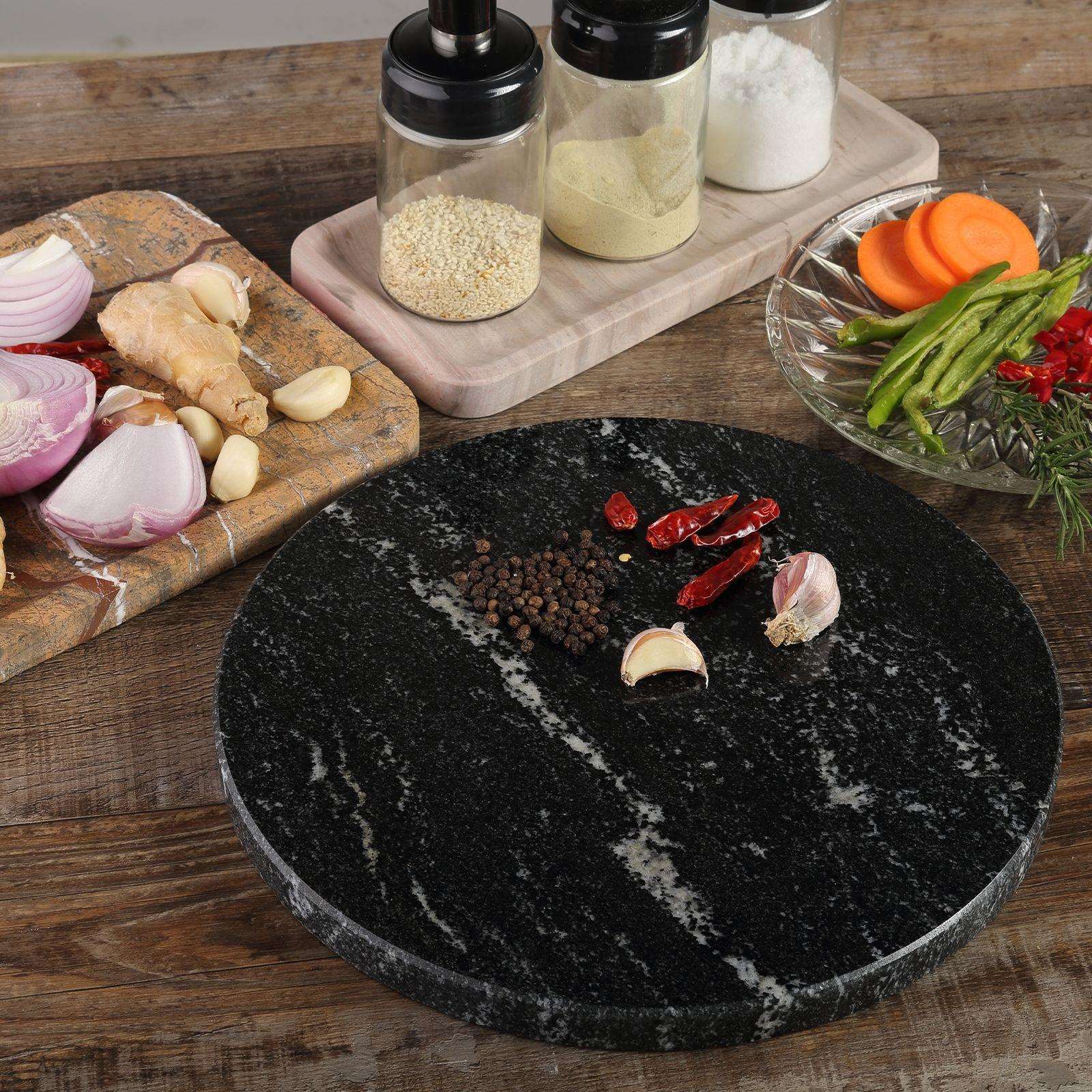 圆形大理石砧菜板家用切菜板烘焙蛋糕案板简约装饰品厂家