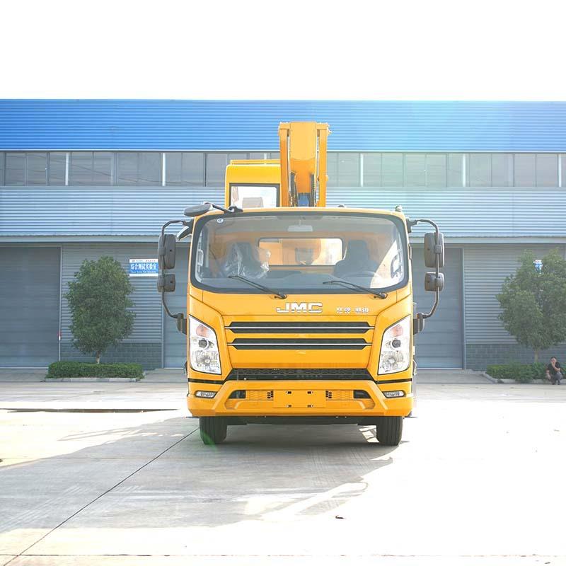 江铃26米直臂高空作业车 登高作业车 双变幅油缸宝钢材质大臂
