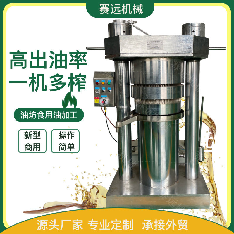 全自动立式液压榨油机玉米黄豆核桃压油机设备小型核桃茶籽食用油