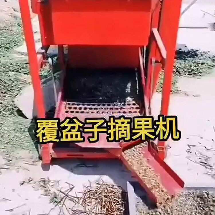 掌叶覆盆子收果机 大型覆盆子脱粒机 花生覆盆子摘果机打花生机