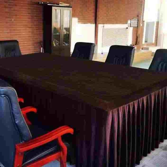 32色长方形金丝绒桌套简约经典展会活动办公桌罩裙商务会议桌布