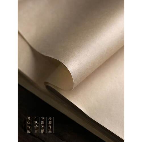 问心堂手工水竹毛边纸书法练习竹浆毛边纸小楷小行书楷书作品