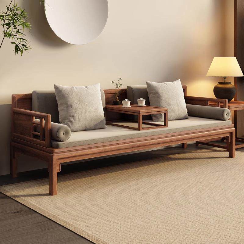 新中式胡桃木全实木沙发客厅2026新款宋代美学别墅高端禅意家具