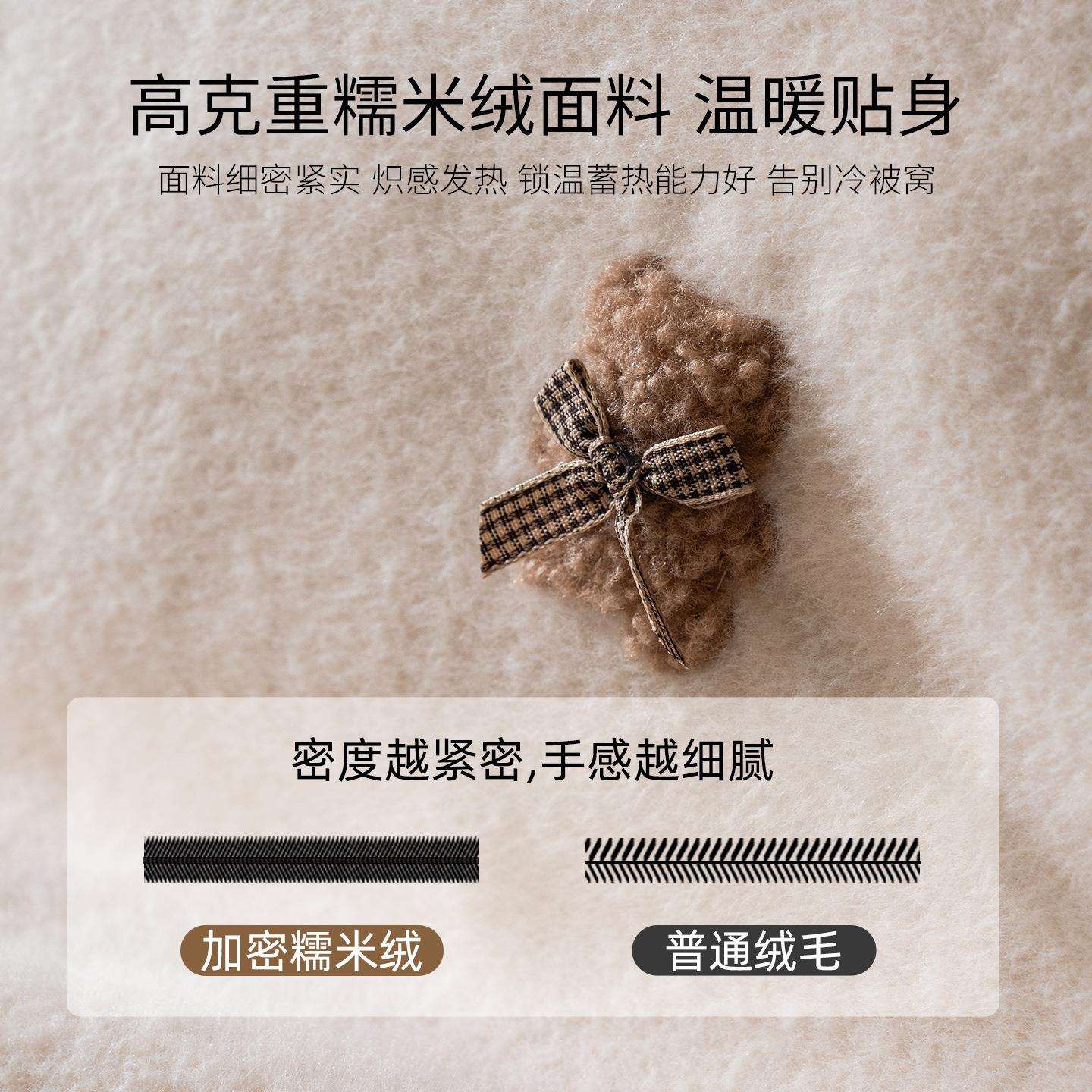 新款糯米绒床上四件套牛奶珊瑚绒加厚轻奢床品被套床单冬