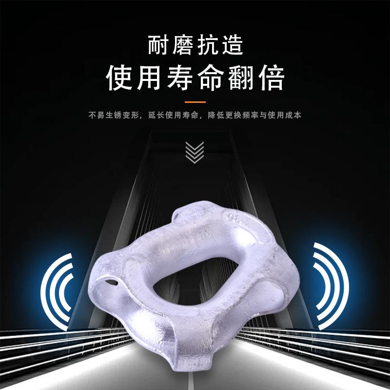 尼龙绳套环半封闭管式鸡心环缆绳保护套配件现货镀锌铸造船用索具图片