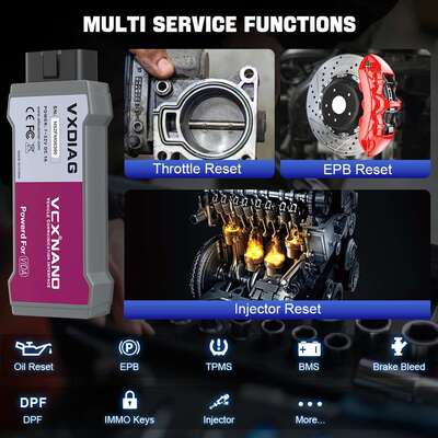 VXDIAG VCX NANO for Renault Can Clip Car Diagnostic J2534