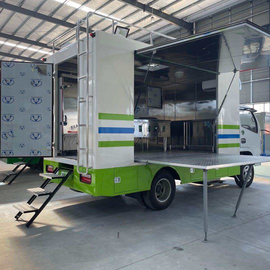 餐车小推车摆摊 移动餐车 餐饮车 多功能保障餐车 流动车餐车汽车