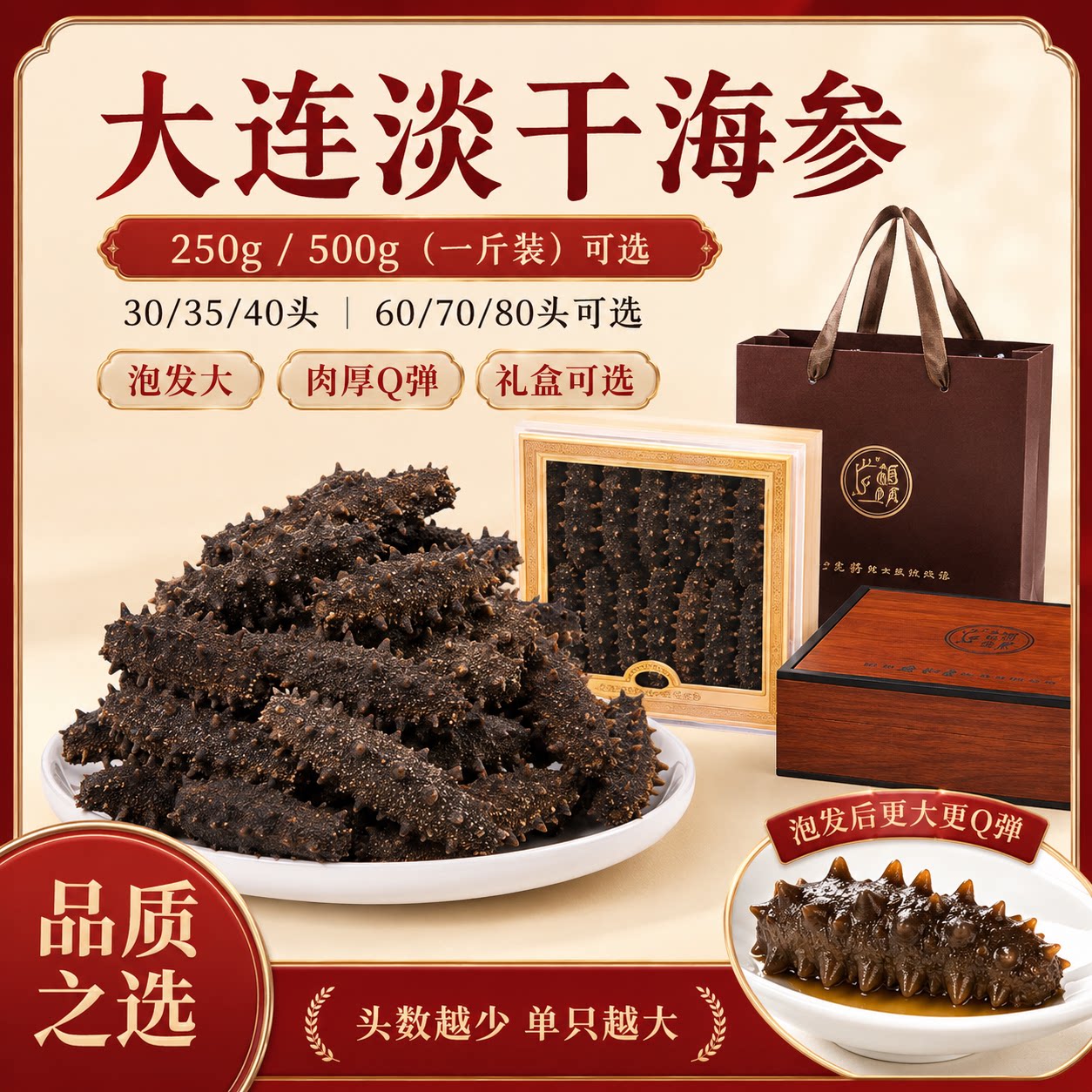 大连淡干海参官方旗舰店