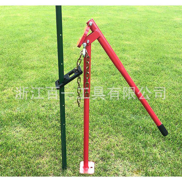 配链条和钢Y/T型立柱拔桩头的柱拉拔器柱栅栏钉桩器钢柱拔出器