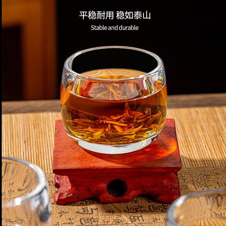 【下单立减50】加厚扳指杯家用透明创意加厚茶杯酒杯水杯玻璃杯