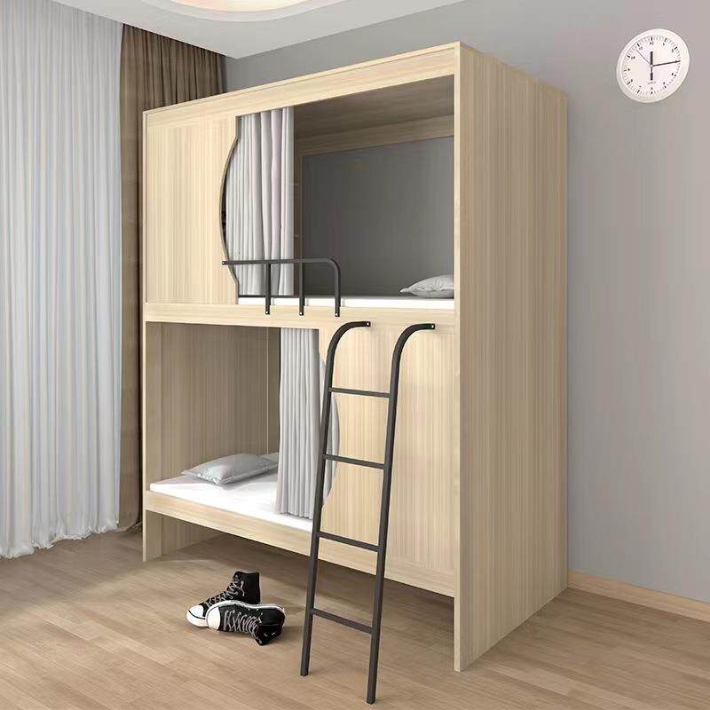 热销学生宿舍太空舱床员工上下双层床公寓高低上下铺实木多功能