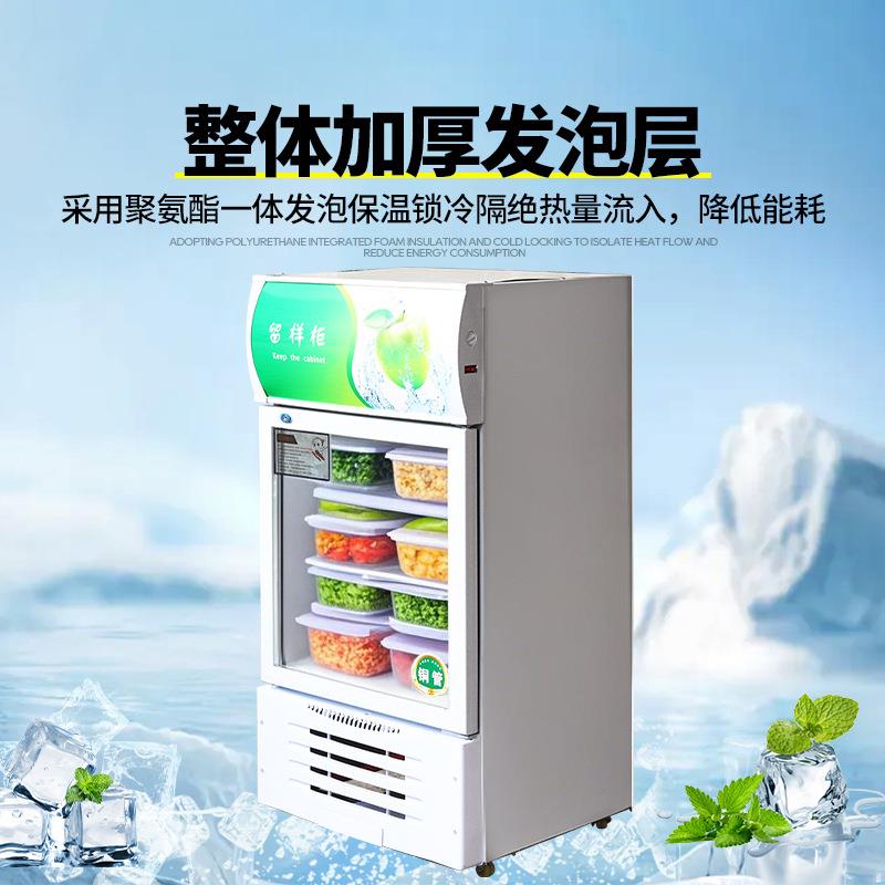 食品冰柜商用冰箱幼儿园学校蔬菜保鲜饭菜小型留样柜冷藏展示柜