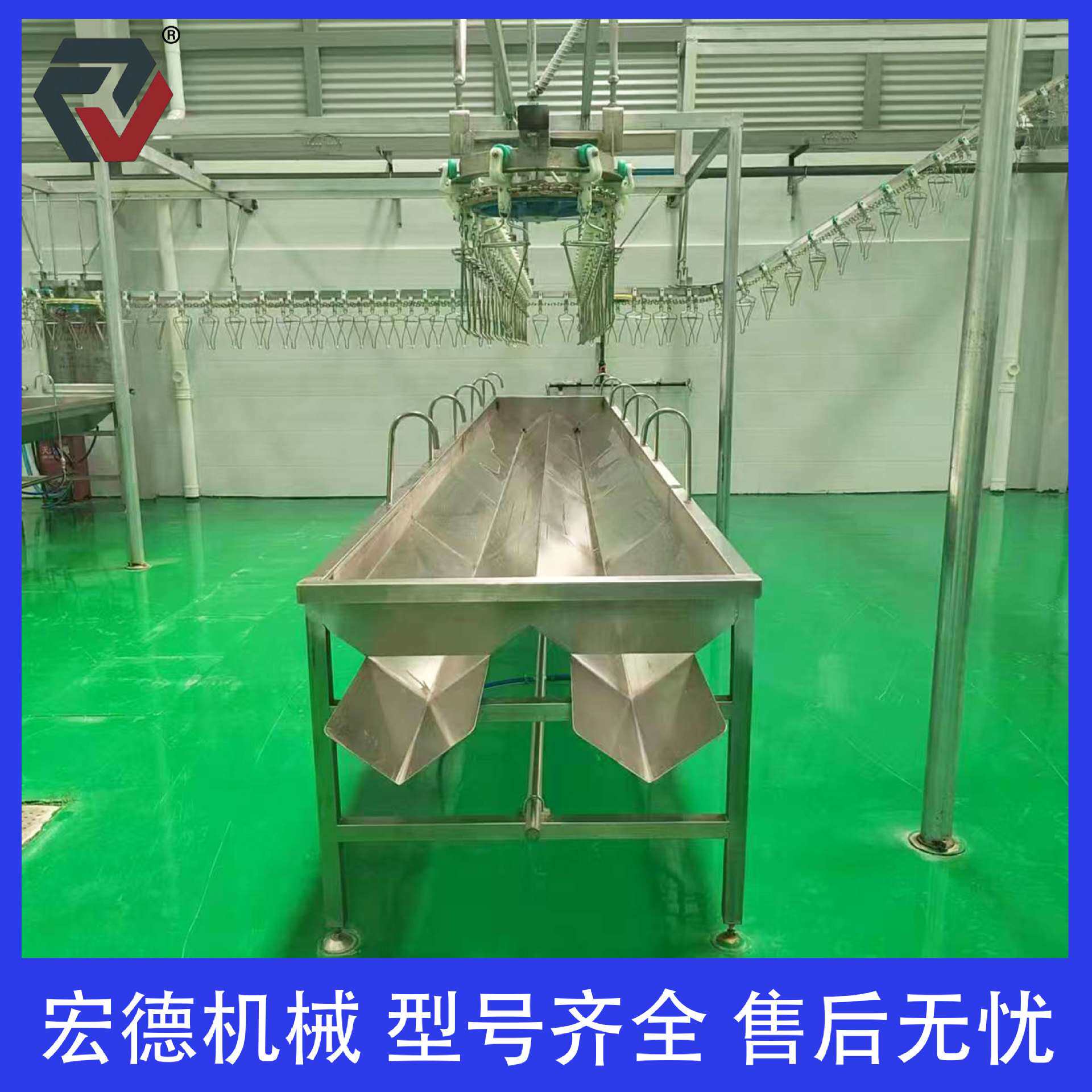 屠宰场大型淘汰蛋鸡宰杀设备 家禽全自动烫脱毛机 肉鸡宰杀流水线