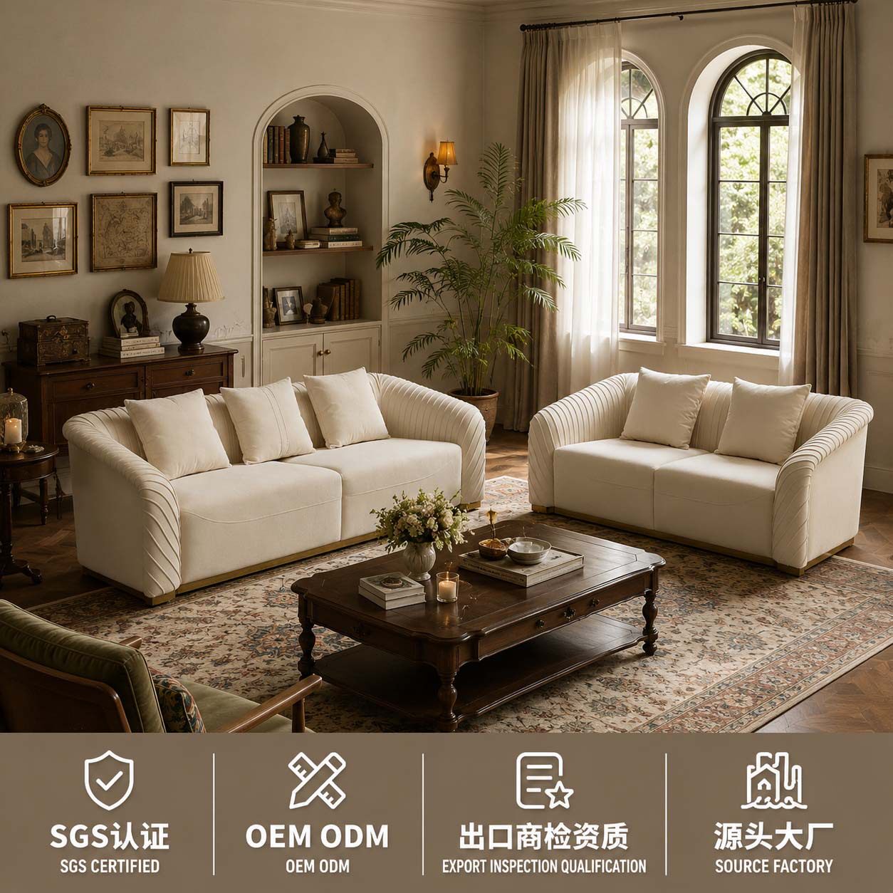家具義式別墅訂製大戶型組合極簡高端輕奢皮沙發後現代客廳