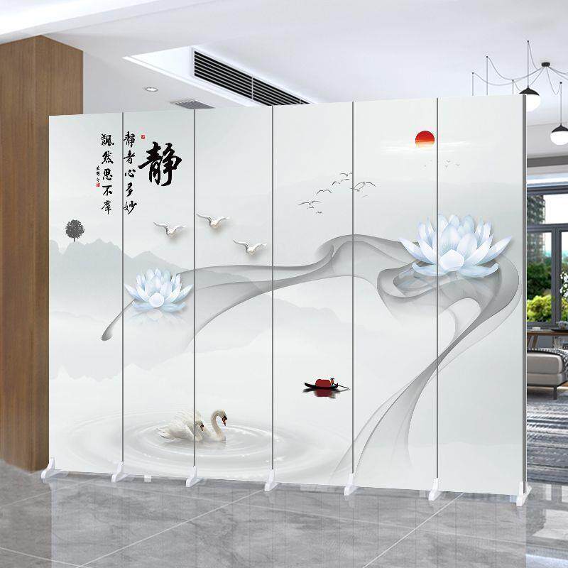 北欧屏风隔断墙简约现代客厅折叠移动卧室遮挡办公室酒店简易折屏