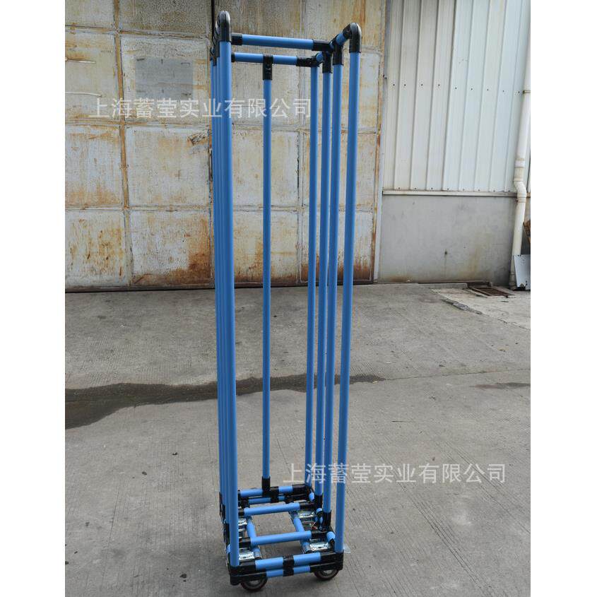 厂家供应彩色线棒手推车 精益管手推车 覆塑管手推车